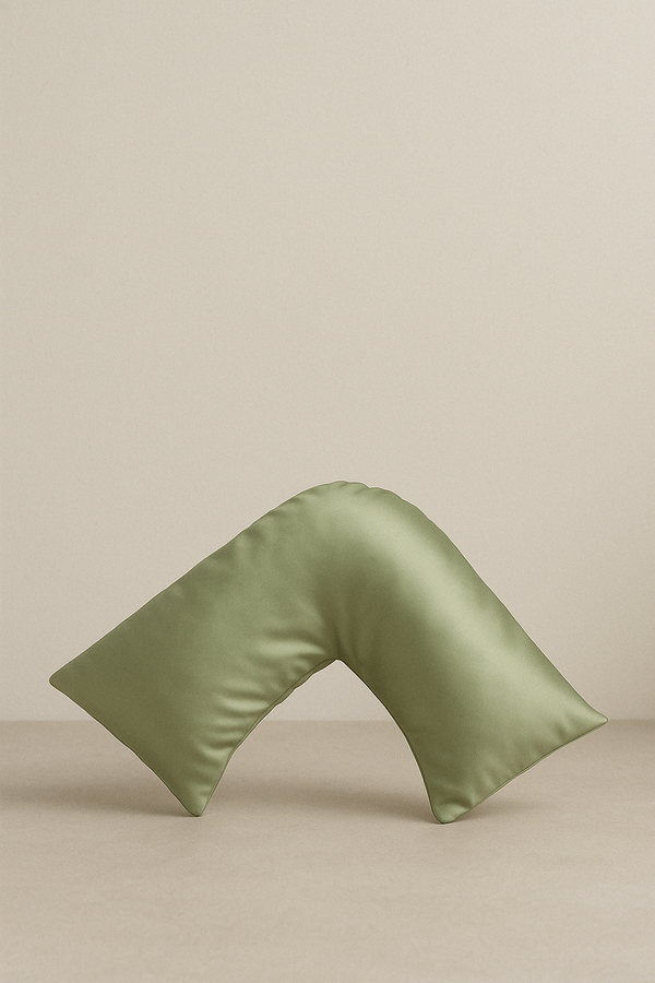 Beauty Sleep™ Boomerang Silk Pillowcase – Sage