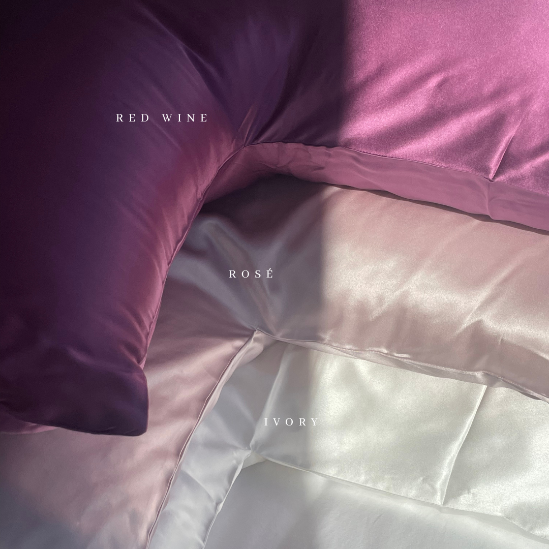 Beauty Sleep™ Boomerang Silk Pillowcase – Red Wine