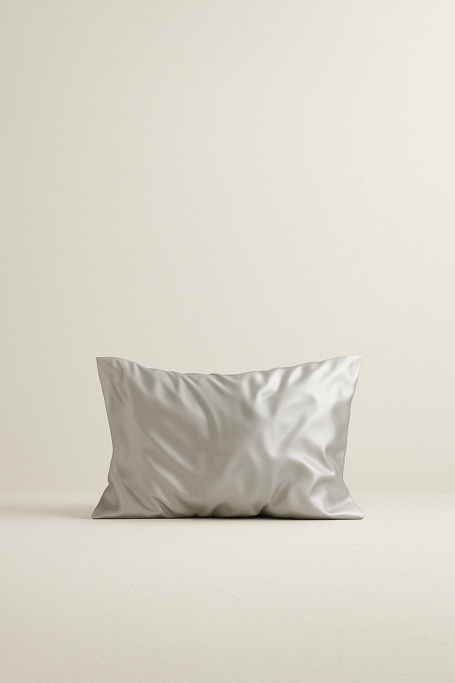 Silver mulberry silk standard pillowcase by Sleepy Girl