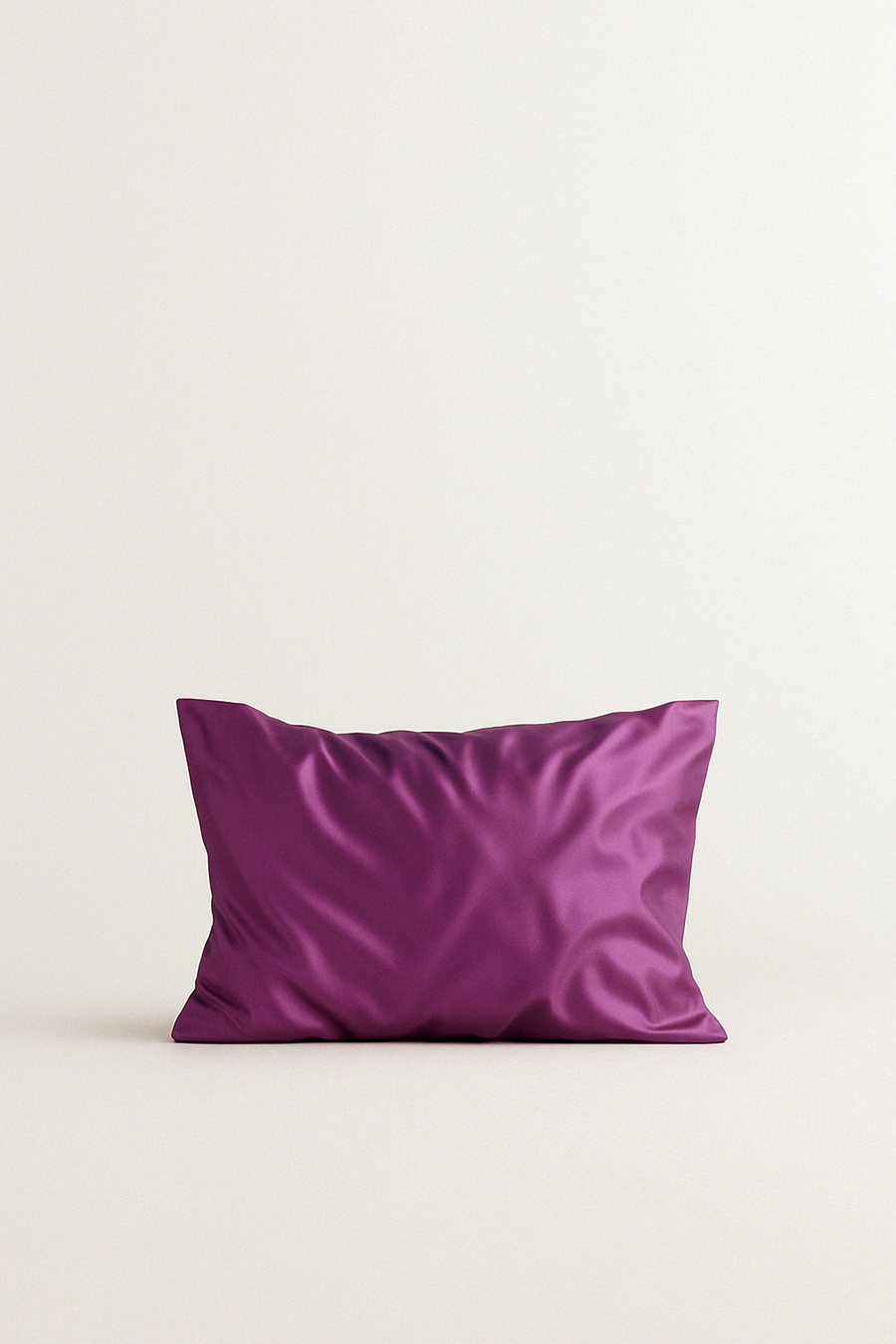 Red Wine mulberry silk standard pillowcase by Sleepy Girl