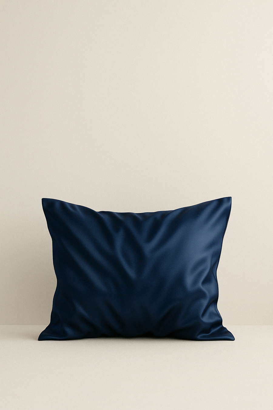 Navy Blue mulberry silk standard pillowcase by Sleepy Girl