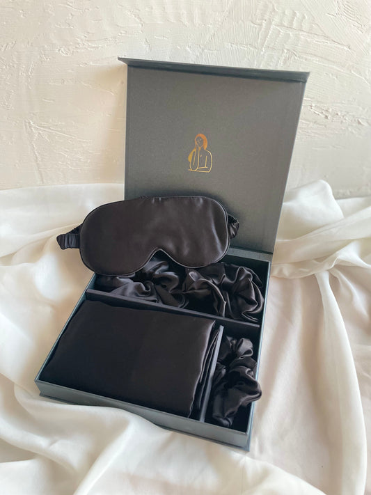 Gift Box - Ultimate Silk Self-Care Gift Box - Black