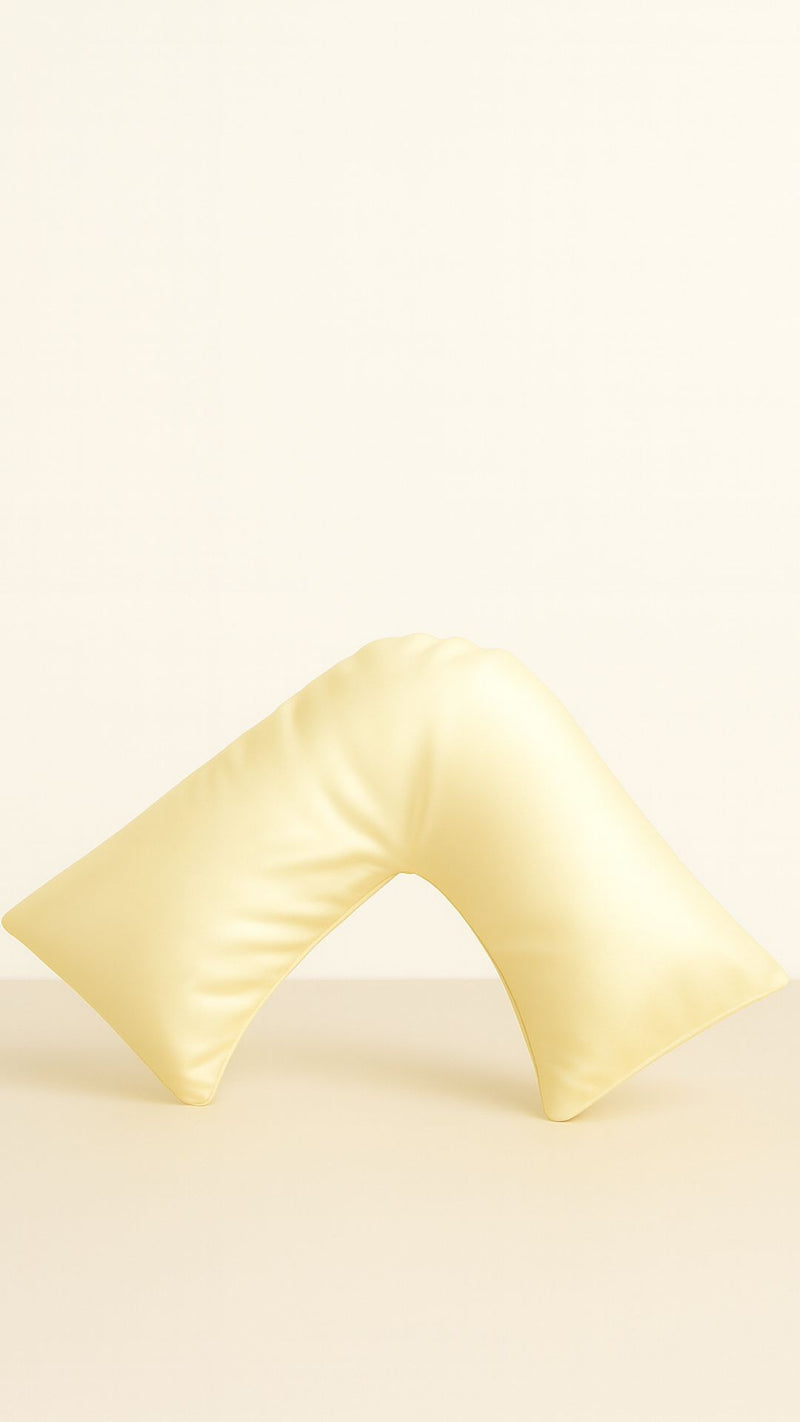 Beauty Sleep™ Boomerang Silk Pillowcase – Butter