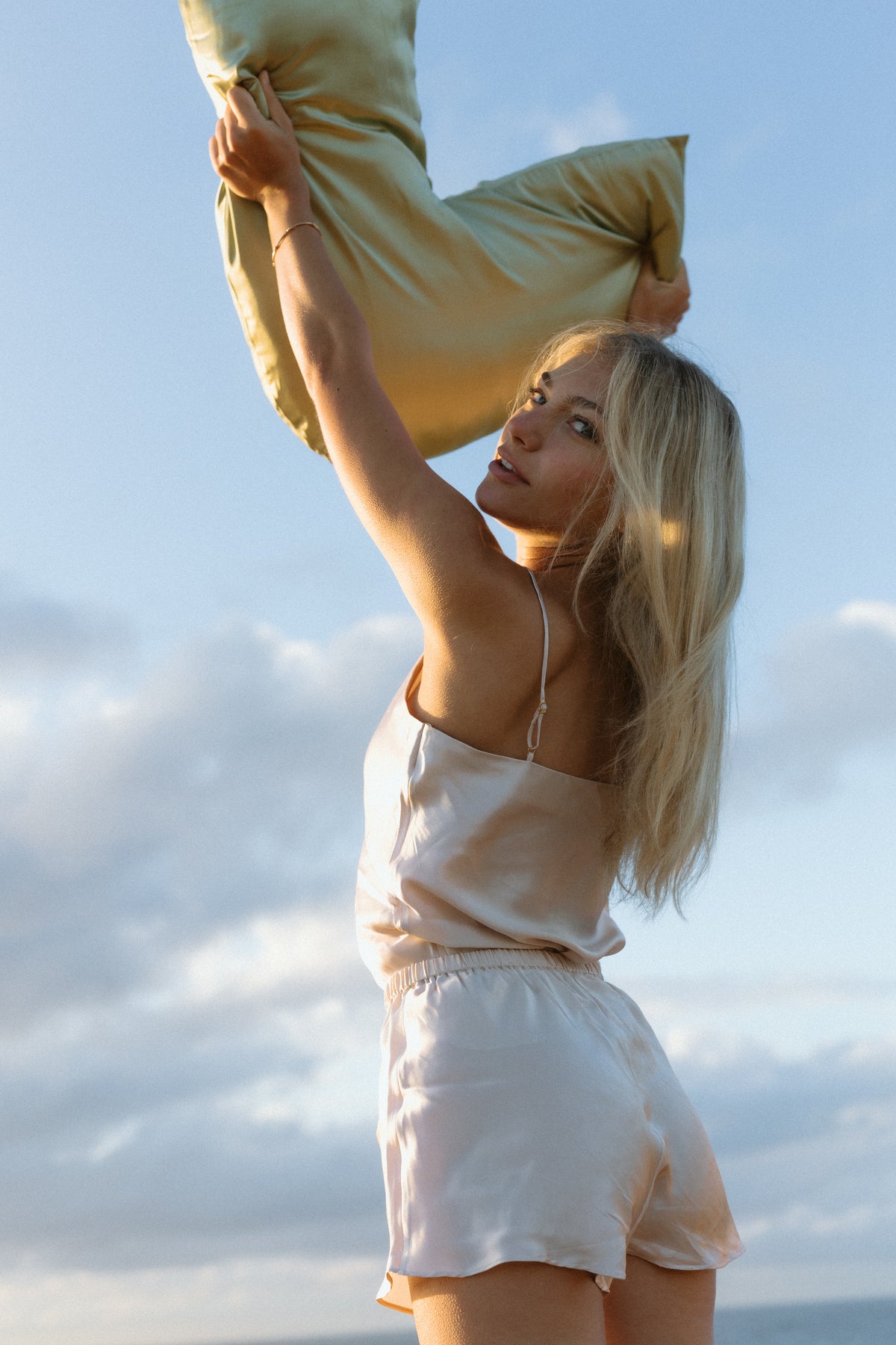 Beauty Sleep™ Boomerang Silk Pillowcase – Sage