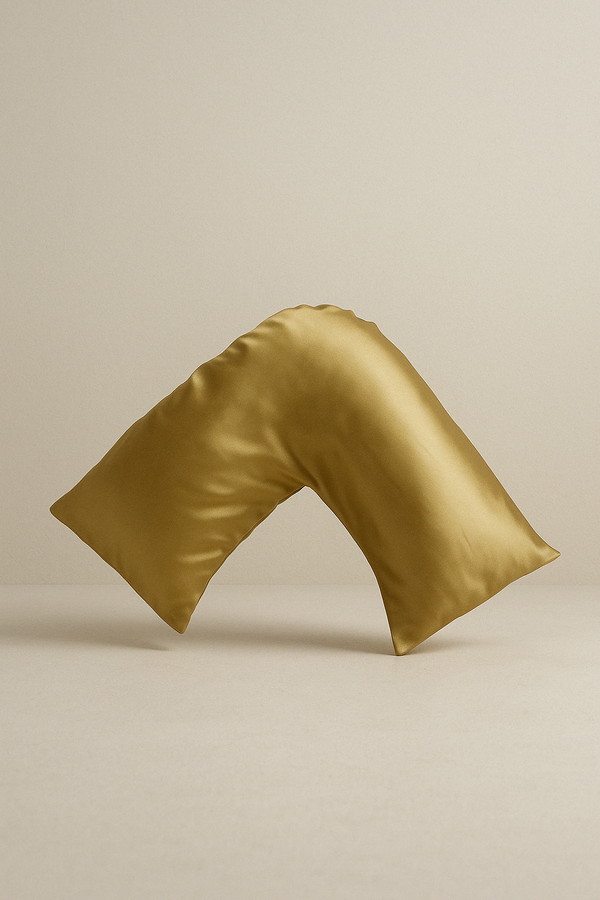 Beauty Sleep™ Boomerang Silk Pillowcase – Gold