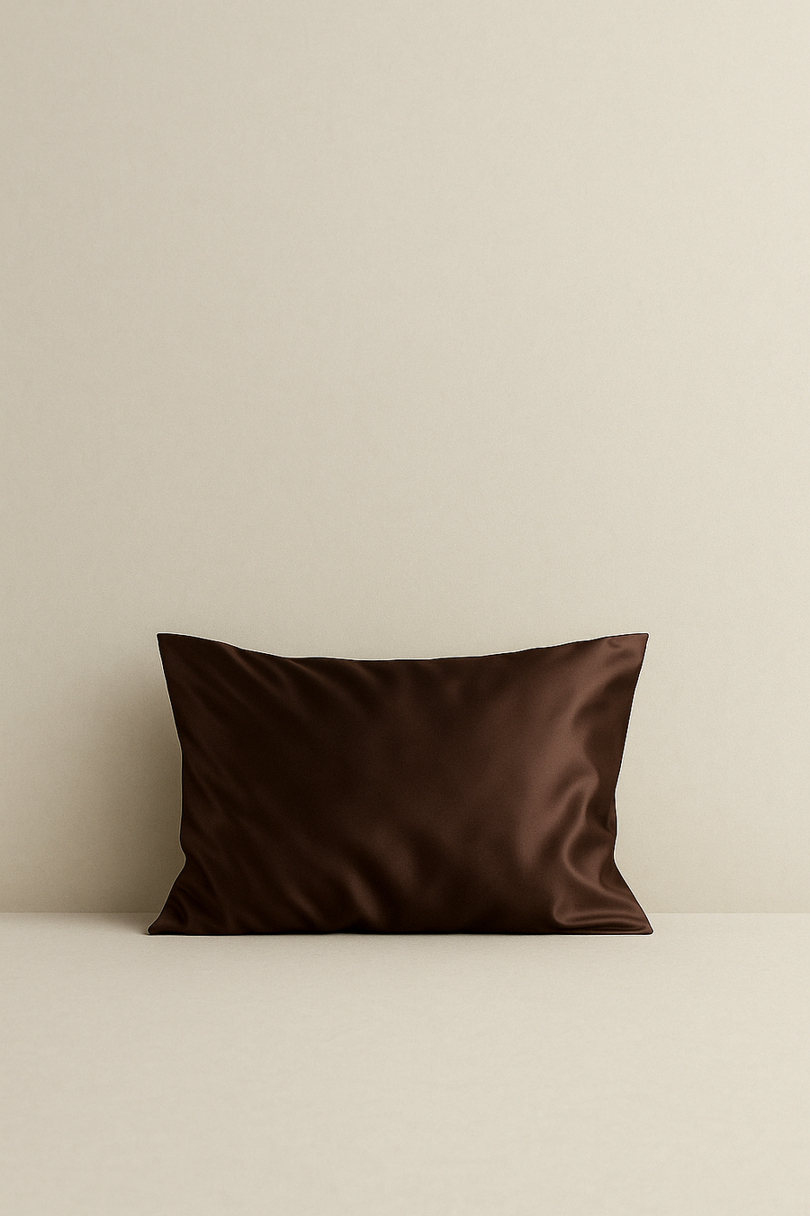 Mocha Mousse mulberry silk standard pillowcase by Sleepy Girl