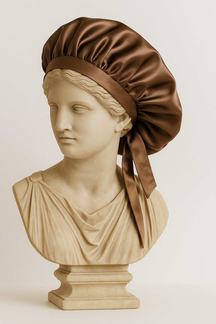 Single layer pure silk sleep bonnet by Sleepy Girl